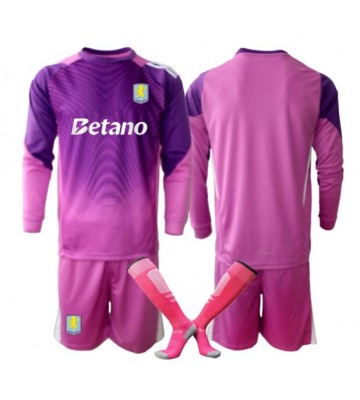 Aston Villa Målvakt Tredjeställ Barn 2025-26 Långärmad (+ Korta byxor)